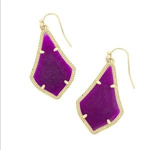 Kendra Scott purple earrings